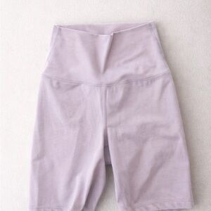 Lavender High-Waisted Biker Women's Shorts Buttery Soft
